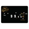 Flash labels (protected windows) Gold Logo Fish N°3 with wheels ( bag of 10 units), Color: Black, Price label holders: Without spike