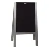 Pavement board BRUSHED ALU Removable Black Chalkboards 60x115 cm