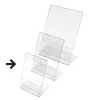 Vertical transparent Easels display price for labels, Color: Transparent, Product dimensions: 6X4 cm