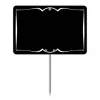 etal-shop.com - Etiquetas Antiguamente pizarra negra anverso ribete blanco para pinchar, Color: NEGRO, Dimensiones del producto (variantes): 10*7 cm
