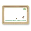  KRAFT "I'm green" labels 8x6 cm