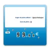 Flash label (protected windows) blue FISH XL with wheels (bag of 10), Color: Blue, With Text: NO, Shipping Google: FR::Standard:6.67 EUR, Price label holders: Without spike