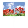 S. 10 RAPID'ETIQ n°3 POPPIES labels, spike-shaped