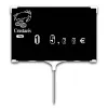 Rapid'Etiq n°3 Crustaceans black spike tag (bag of 10), Color: Black, With Text: NO