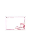 S. 10 white  MILK CAN labels 6x4cm