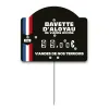 CONTACT TOP RIBBON FRANCE label with wheels, spikes and text, Color: Black, With Text: YES, Shipping Google: FR::Standard:6.67 EUR