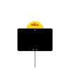 Black blank labels with yellow disc and spike, Color: Black, Shipping Google: FR::Standard:6.67 EUR, Product dimensions: 15x10 cm