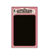 AU RESTAURANT sign 44x70cm frame printed front