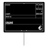 GREENGROCER" labels for fruit and vegetable sales, Color: Black, Product dimensions: 20*15 cm, Price label holders: With spike