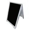 etal-shops.com - Chevalet PVC blanc avec surface écriture noire H115 cm
