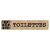 Pictogram sign adhésif White Design Cork with Black Printing RESTROOM