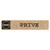 Pictogram sign adhésif White Design Cork with Black Printing PRIVATE