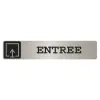 Pictogram sign adhésif metallic gray ENTRANCE
