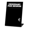 Black display price Easels  5x7 cm with Text, Color: Black, With Text: YES, Shipping Google: FR::Standard:6.67 EUR
