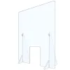 Plexiglass Cashier Shield 68x100 cm in opening slot 20x30 cm