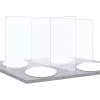 Plexiglass crossed Table Shield 