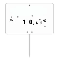 White Contact label with wheels and spike (bag of 10 units), Color: White, With Text: NO, Product dimensions: Number 3