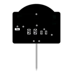 Contact N°3 black label with wheels and spike (bag of 10 units), Color: Black, With Text: NO, Product dimensions: Top