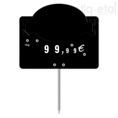 N°2 black Creuvets label with wheels and spikes