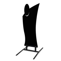 etal-shop.com - Caballete publicitario négro SERVICIO en Dibond 67x97x138 cm