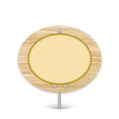 etal-shops.com - Etiquettes OVALES vierges à  pique