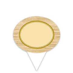 etal-shops.com - Etiquettes OVALES vierges avec pique en forme