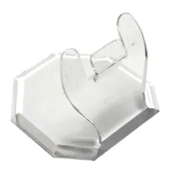 etal-shop.com - Portaetiquetas transparente Polypod con base octogonal, Color: TRANSPARENTE, Dimensiones del producto (variantes): Modelo pequeño