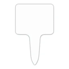 PASTRY labels with shaped spike, Color: White, Product dimensions: Number 1