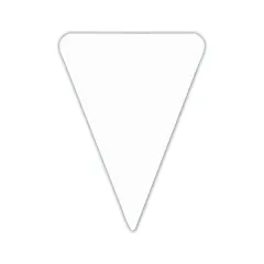 100 White TRIANGLES , Color: White, Product dimensions: Number 1