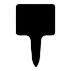 etal-shop.com - 6,7x10 cm etiquetas negras Pasteleras con forma de pala