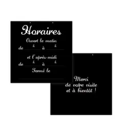 Black small wall clock with square corners 20x20 cm