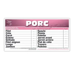 Price list " PORK " 