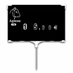 Rapid'Etiq label - BLACK - lamb (bag of 10), Color: Black, With Text: NO, Product dimensions: Number 3