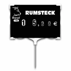 Rapid'Etiq label - BLACK - beef, Color: Black, With Text: YES, Product dimensions: Number 2