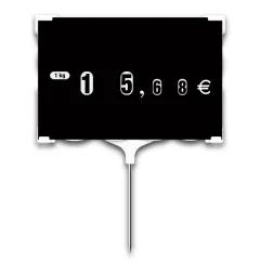 etal-shop.com - Etiqueta Rapid'Etiq negra en blanco (paquete de 10), Color: NEGRO, UN TEXTO: NO, Dimensiones del producto (variantes): Número 2