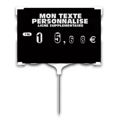 etal-shop.com - Etiqueta Rapid'Etiq negra en blanco, Color: NEGRO, UN TEXTO: SÍ, Dimensiones del producto (variantes): Número 2