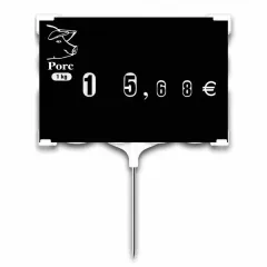 Rapid'Etiq "PORK" labels, black (bag of 10), Color: Black, With Text: NO, Product dimensions: Number 2