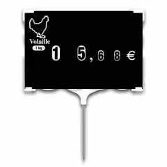 Rapid'Etiq "POULTRY" labels, black (bag of 10), Color: Black, With Text: NO, Product dimensions: Number 2