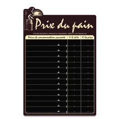 etal-shop.com - Cartel "El obrador" precio del pan + rotulador de tiza