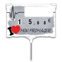 etal-shops.com - Etiquette Rapid'etiq LOVE FROMAGER(sachet de 10 unités), Couleur: Quadri, A TEXTE: NON, Dimensions produits(variants): Numéro 2