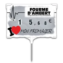 etal-shops.com - Etiquette Rapid'etiq LOVE FROMAGER, Couleur: Quadri, A TEXTE: OUI, Dimensions produits(variants): Numéro 2