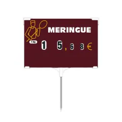 etal-shop.com - Etiqueta Rapid'Etiq Panadero-Pastelero, Color: ROJO, UN TEXTO: SÍ