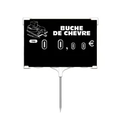 etal-shops.com - Etiquettes Rapid'Etiq n° 2 Fromage, Couleur: NOIR, A TEXTE: OUI