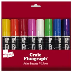 etal-shop.com - Rotuladores fluorescentes grandes - 8 colores