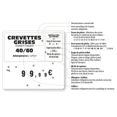 etal-shop.com - Etiqueta FLASH (ventanas protegidas) "Rocío" con 9 ruedas y para texto, Color: AZUL, UN TEXTO: SÍ, Envío Google: FR::Estándar:8,00 EUR, Ayuda: Sin pico, 2 image