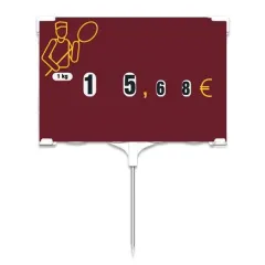 etal-shop.com - Etiqueta Rapid'Etiq Panadero-Pastelero (paquete de 10), Color: ROJO, UN TEXTO: NO