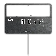 etal-shop.com - Etiqueta nº 3 Pizarra de pala de acero inoxidable (paquete de 10), Color: GRIS, UN TEXTO: NO