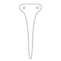 etal-shop.com - Etiquetas Nuevo de antaño con pincho de plástico blanco, 3 image