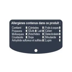 etal-shop.com - Topper con clip para Rapid'Etiq Alérgenos