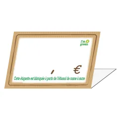 Easels display price KRAFT "I'm green" 10x7 cm